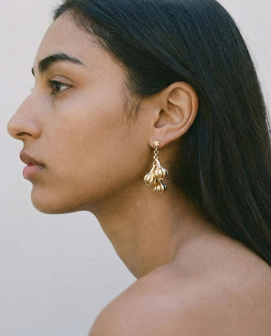 3 Garlic Earrings
