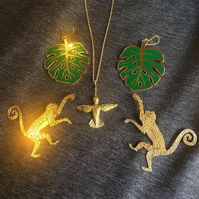 Monkey Earrings