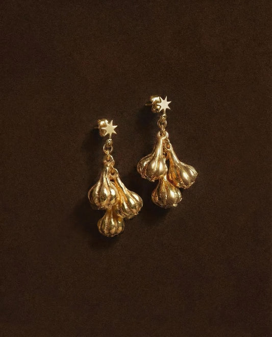 3 Garlic Earrings