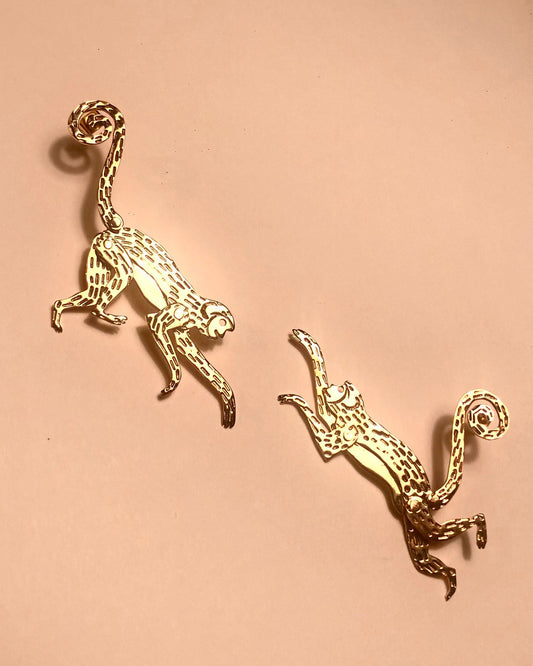 Moving Monkey Earrings