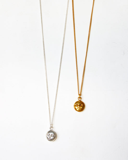 Moon Face Necklace